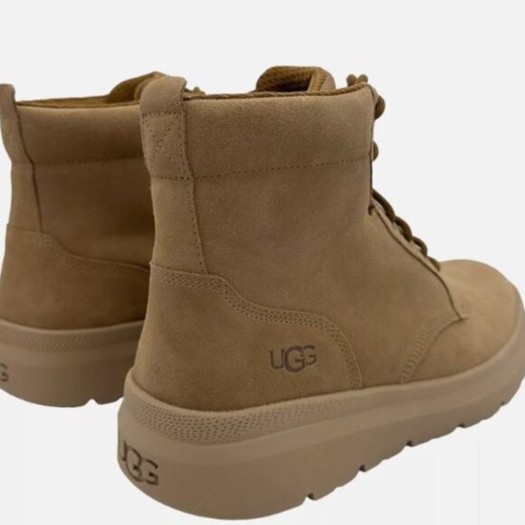 SOLD!!!UGG BURLEIGH BOOT CHESTNUT SUEDE SHEEPSKIN MEN'S US SIZE 11.5 - Picture 2 of 8